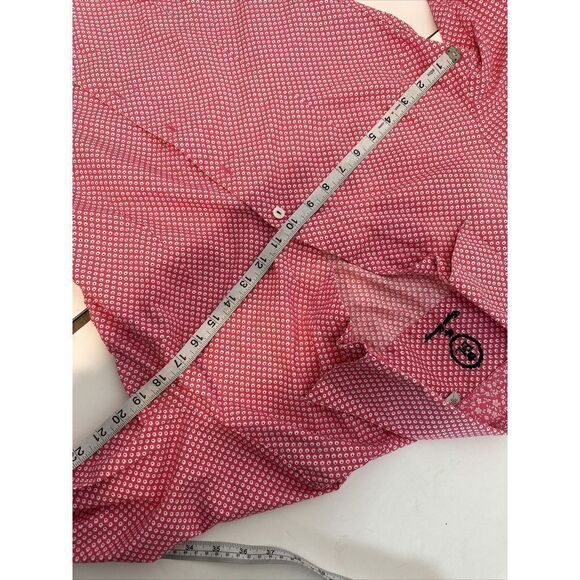 English Laundry Pink Barbie Pink Button‎ Up polka dot eye Womans 10 - Picture 12 of 13